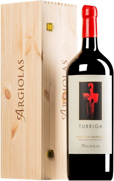 Вино Turriga, Isola dei Nuraghi IGT, 2019, wooden box, 1.5 л