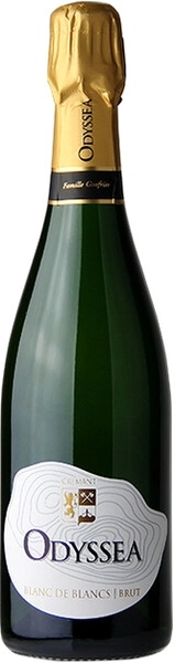 Игристое вино Odyssea Blanc de Blancs Brut, Cremant de Bordeaux AOC