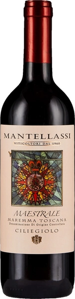Вино Mantellassi, Maestrale Ciliegiolo, Maremma Toscana DOC, 2023