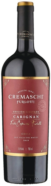 Вино Cremaschi Furlotti, Carignan Edicion Limitada, Valle del Maule DO, 2019