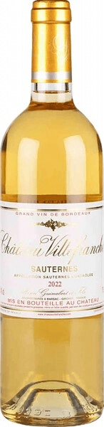 Вино Chateau Villefranche, Sauternes AOC, 2022