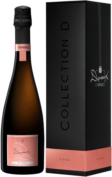 Шампанское Devaux, D Rose Brut (aged 7 years), Champagne AOC, gift box, 1.5 л