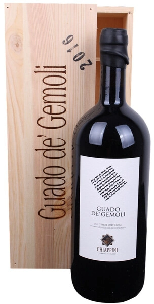 Вино Chiappini, "Guado de' Gemoli" Bolgheri Superiore DOC, 2022, wooden box, 1.5 л