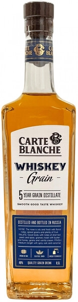 Виски Carte Blanche Grain, 0.5 л