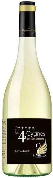 Вино Domaine les 4 Cygnes, Cotes de Gascogne Sauvignon IGP, 2020