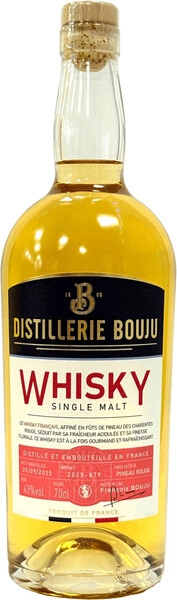 Виски Distillerie Bouju, Single Malt Pineau Rouge, 0.7 л