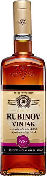 Бренди Rubinov Vinjak VS, 0.5 л