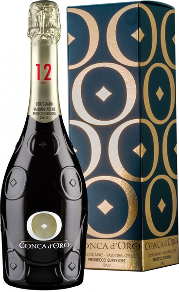 Игристое вино Conca d'Oro, Conegliano Valdobbiadene Prosecco Superiore Brut DOCG, 2023, gift box