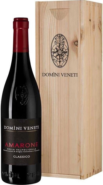 Вино Domini Veneti Amarone della Valpolicella Classico DOC, 2021, wooden box
