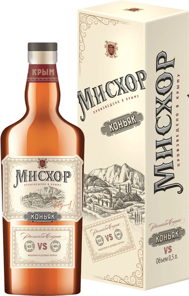 Коньяк "Мисхор" ВС, в подарочной коробке, 0.5 л