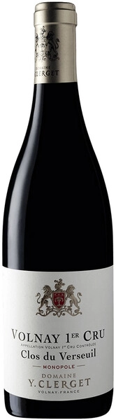Вино Domaine Yvon Clerget, Volnay 1er Cru Clos du Verseuil AOC, 2018