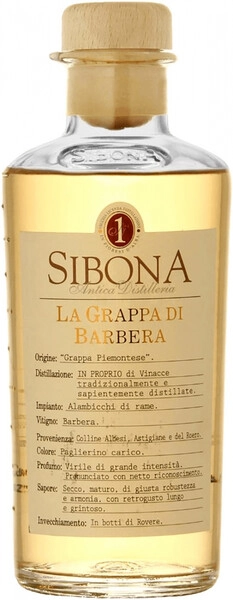 Граппа Sibona Grappa Barbera, 0.5 л