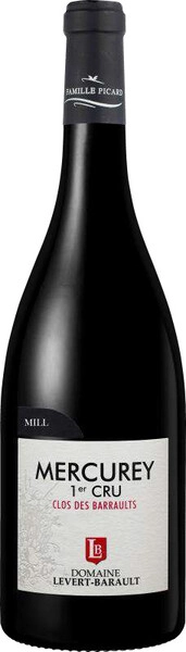Вино Domaine Levert-Barault, Mercurey 1er Cru Clos des Barraults AOC, 2020