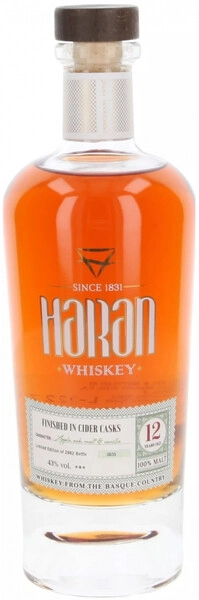 Виски Haran Finished in Cider Cask 12 Years Old, 0.7 л
