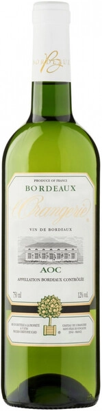 Вино Chateau de l'Orangerie, Bordeaux Blanc AOC, 2020