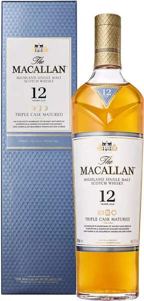 Виски Macallan, Triple Cask Matured 12 Years Old, gift box, 0.7 л