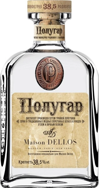 Водка Polugar Maison Dellos, 0.75 л