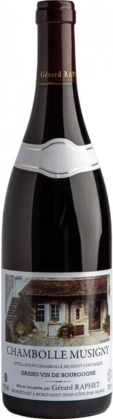 Вино Gerard Raphet, Chambolle Musigny AOC, 2022