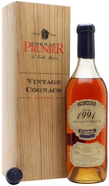 Коньяк Prunier Petite Champagne AOC, 1991, gift box, 0.7 л