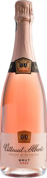 Игристое вино Vitteaut-Alberti, Cremant de Bourgogne AOC Rose Brut