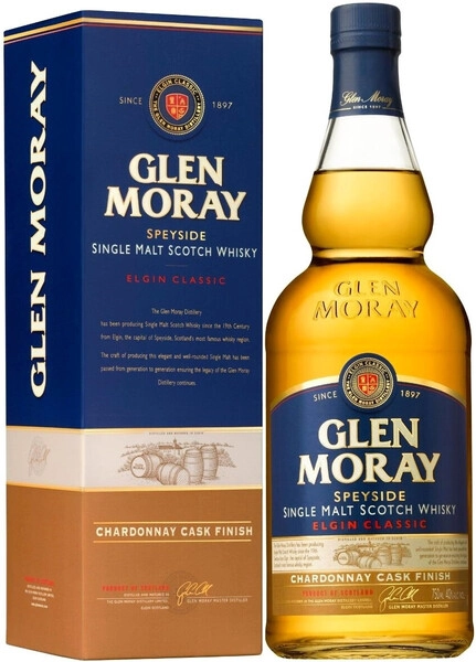 Виски Glen Moray Elgin Classic Chardonnay Cask Finish, gift box, 0.7 л