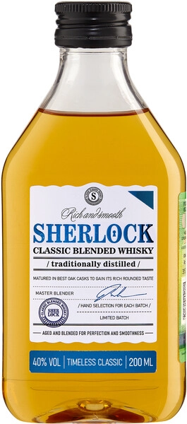 Виски Sherlock Blended Classic, 200 мл