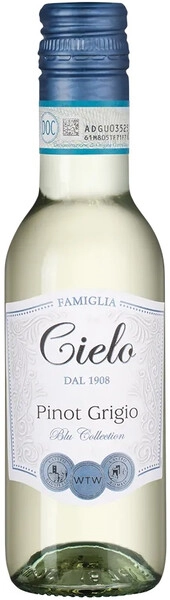 Вино "Cielo 1908" Pinot Grigio delle Venezie DOC, 2025, 187 мл