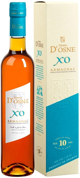 Арманьяк Henri d'Osne XO, gift box, 0.5 л