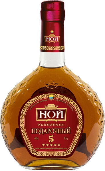 Коньяк Ной Подарочный 5-летний, 0.5 л