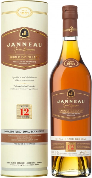 Арманьяк Janneau 12 Years Old, in tube, 0.7 л