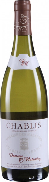 Вино Domaine des Malandes, Chablis AOC, 2023, 1.5 л