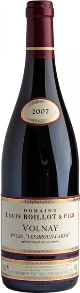 Вино Domaine Louis Boillot & Fils, Volnay 1er Cru "Les Brouillards" AOC, 2007