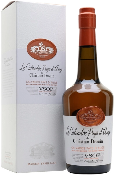 Кальвадос Christian Drouin, Calvados Pays d'Auge VSOP, gift box, 0.7 л