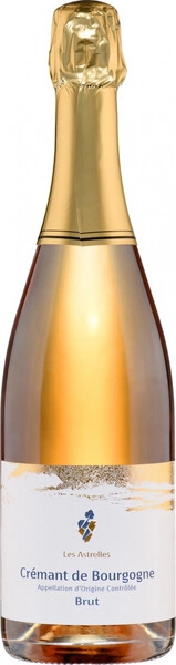 Игристое вино Domaine Les Astrelles, Cremant de Bourgogne AOC Brut Rose, 2022