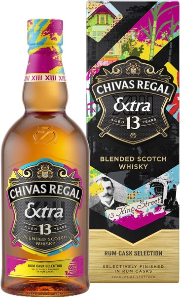 Виски Chivas Regal Extra 13 Years Old Rum Casks, gift box, 1 л