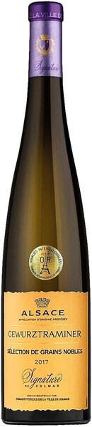 Вино Domaine Viticole de la Ville de Colmar, Gewurztraminer Selection de Grains Nobles Signature de Colmar, Alsace AOP, 2017, 0.5 л