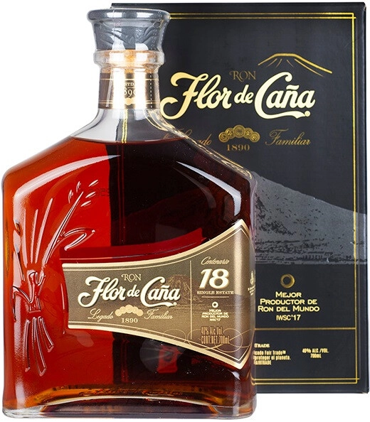 Ром Flor de Cana Centenario 18 Years Old, gift box, 0.75 л