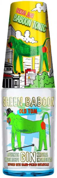 Джин "Green Baboon" Old Tom, with glass, 0.5 л