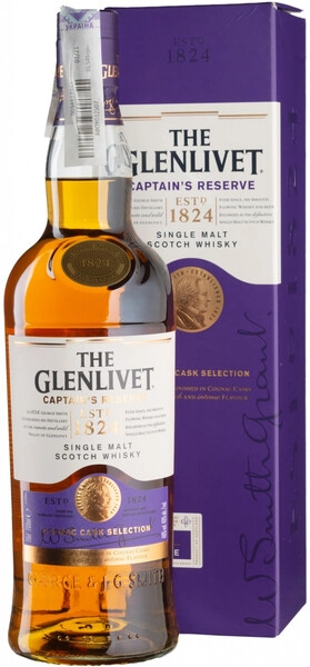 Виски The Glenlivet Captain's Reserve, gift box, 0.7 л