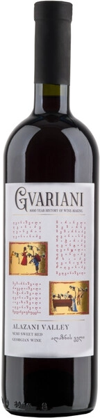 Вино Gvariani Alazani Valley Red Semi-Sweet, 2022