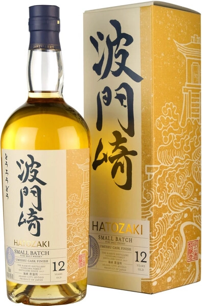 Виски Hatozaki Pure Malt 12 Years Old Umeshu Cask Finish, gift box, 0.7 л