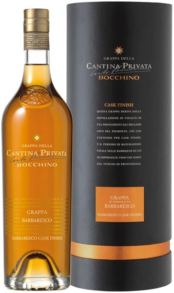 Граппа Bocchino, Cantina Privata Barbaresco, Barbaresco Cask Finish, gift tube, 0.7 л