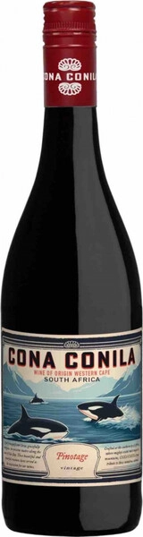 Вино Cona Conila Pinotage, Western Cape WO, 2022