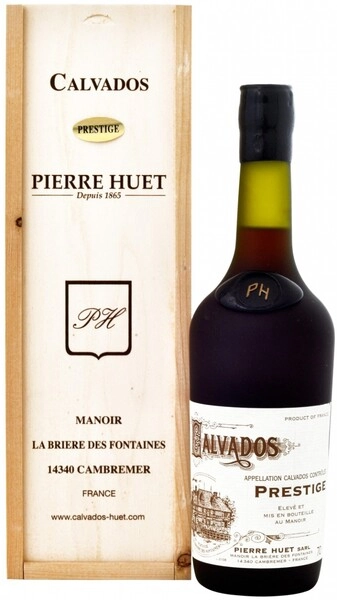 Кальвадос Calvados Pierre Huet, Prestige, Calvados AOC, gift box, 0.7 л