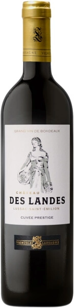 Вино Chateau des Landes, Cuvee Prestige, Lussac-Saint-Emilion AOC, 2019, 1.5 л