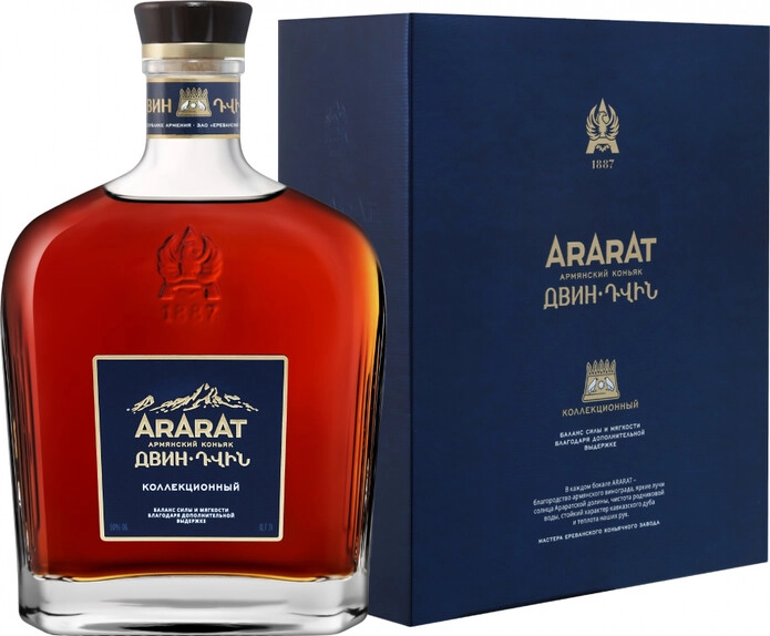 Коньяк Арарат, Двин Коллекционный, в подарочной коробке, 0.7 л