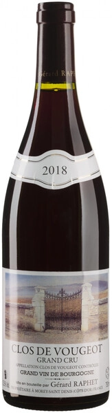 Вино Gerard Raphet, Clos de Vougeot Grand Cru AOC, 2018
