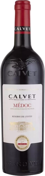 Вино Calvet, "Reserve de l'Estey" Medoc AOP, 2024