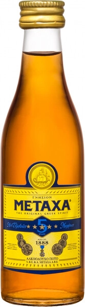 Бренди Metaxa 5*, 50 мл
