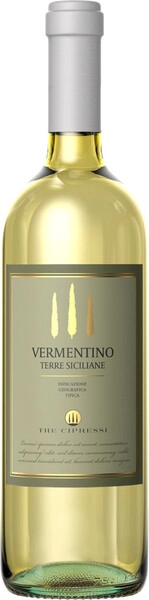 Вино Tre Cipressi Vermentino, Terre Siciliane IGP, 2023